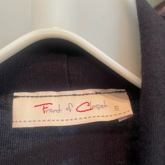 Draped Black Cardigan Duster - Picture 3 of 3